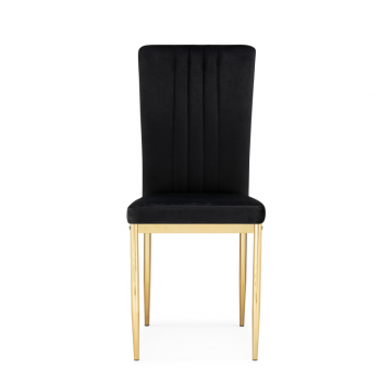 Стул на металлокаркасе Rek black / gold
