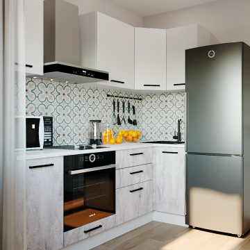 Кухонный гарнитур Бланка 2200х1000мм угловой