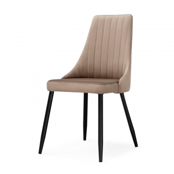 Стул на металлокаркасе Кора бежевый / черный