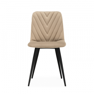 Стул на металлокаркасе Ральф бежевый / черный