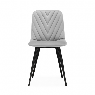 Стул на металлокаркасе Ральф светло-серый / черный