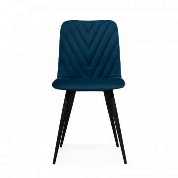 Стул на металлокаркасе Ральф синий / черный