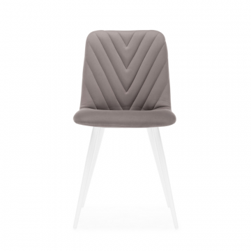 Стул на металлокаркасе Ральф латте / белый