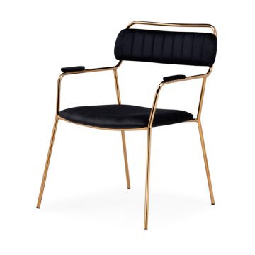 Кресло Aspen black / gold