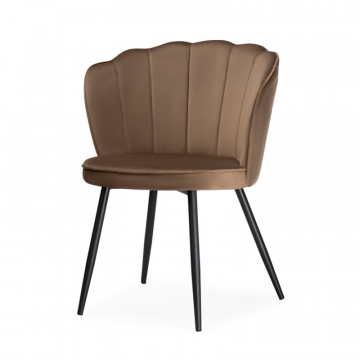 Стул на металлокаркасе Coral сappuccino / black