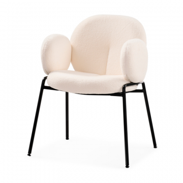 Стул на металлокаркасе Kalipso white / black