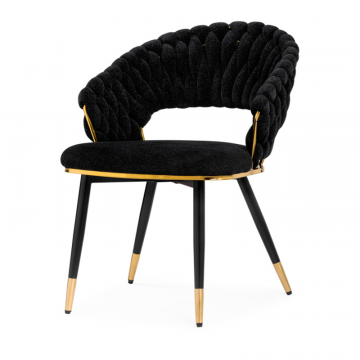 Стул на металлокаркасе Rakel black / gold