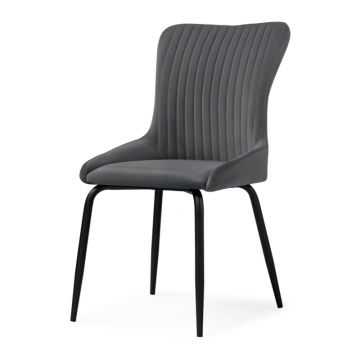 Стул на металлокаркасе Lado gray / black