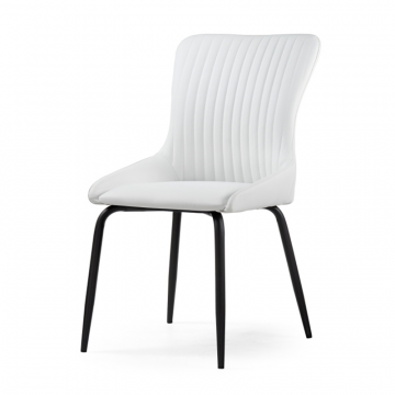 Стул на металлокаркасе Lado white / black