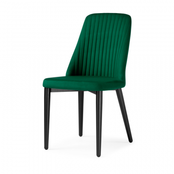 Стул на металлокаркасе Фена R зеленый / черный