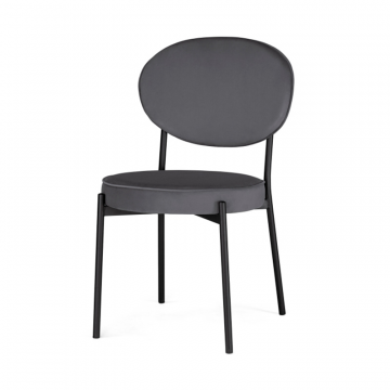 Стул на металлокаркасе Ройс антрацитовый / черный