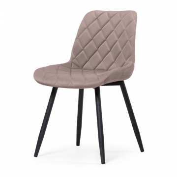 Стул на металлокаркасе Баодин Б/К латте / черный