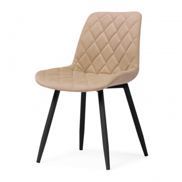 Стул на металлокаркасе Баодин Б/К бежевый / черный