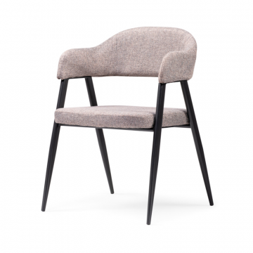 Стул на металлокаркасе Twin gray / black