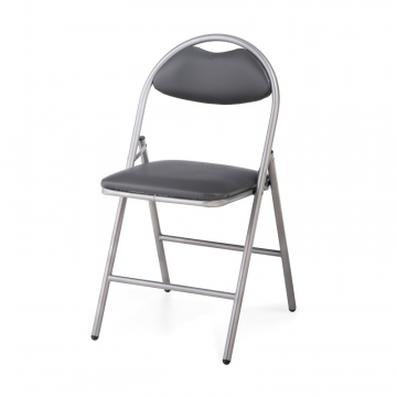 Стул на металлокаркасе Gikat серый полимер / светлый мусс