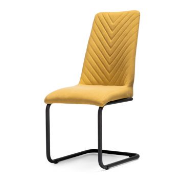 Стул на металлокаркасе Лулла горчичный / черный