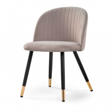 Стул на металлокаркасе Gabi latte / black / gold