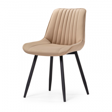 Стул на металлокаркасе Седа бежевый / черный