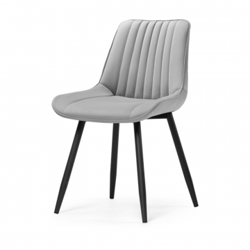 Стул на металлокаркасе Седа светло-серый / черный