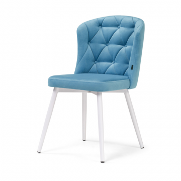 Стул на металлокаркасе Алиссум velutto 46 / белый