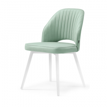 Стул на металлокаркасе Брейния velutto 14 / белый