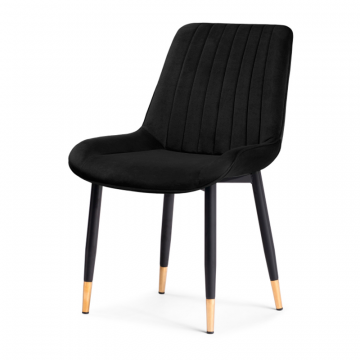 Стул на металлокаркасе Seda 1 black / gold / black