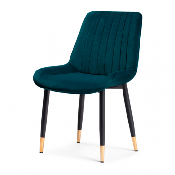 Стул на металлокаркасе Seda 1 green / gold / black