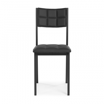 Стул на металлокаркасе Бекал черный / матовый черный