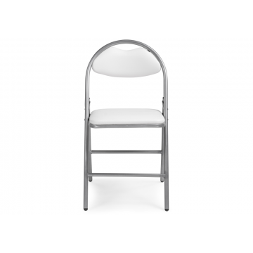 Стул на металлокаркасе Gikat белый полимер / светлый мусс