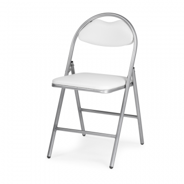 Стул на металлокаркасе Gikat белый полимер / светлый мусс