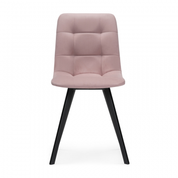 Стул на металлокаркасе Чилли черный / розовый