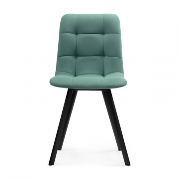 Стул на металлокаркасе Чилли черный / бирюзовый