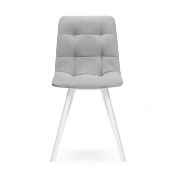 Стул на металлокаркасе Чилли белый / светло-серый