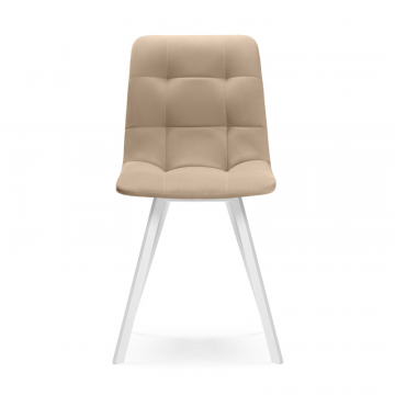 Стул на металлокаркасе Чилли белый / бежевый