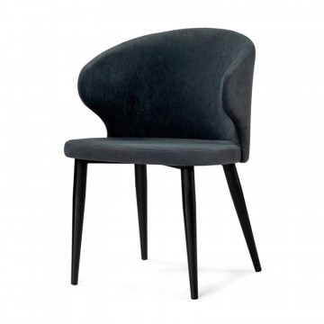 Стул на металлокаркасе Алсисар катания графит / черный