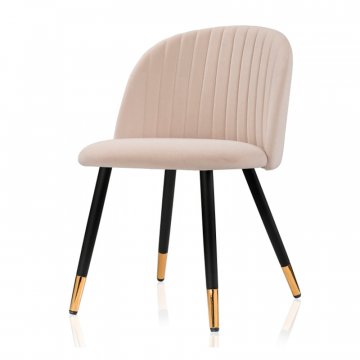 Стул на металлокаркасе Gabi beige / black / gold