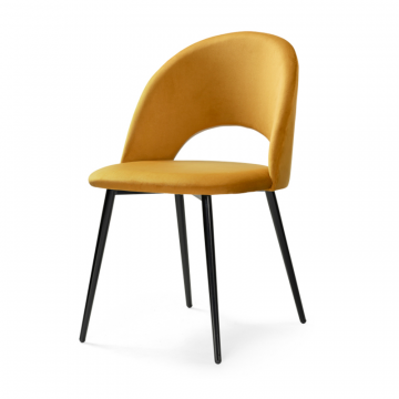 Стул на металлокаркасе Ирре confetti chai tea / черный глянец