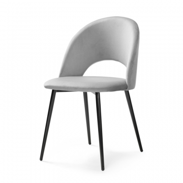 Стул на металлокаркасе Ирре confetti silver серый / черный