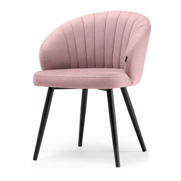 Стул на металлокаркасе Бэнбу velutto 37 / черный