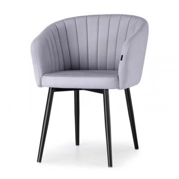 Стул на металлокаркасе Моншау черный / velutto 49