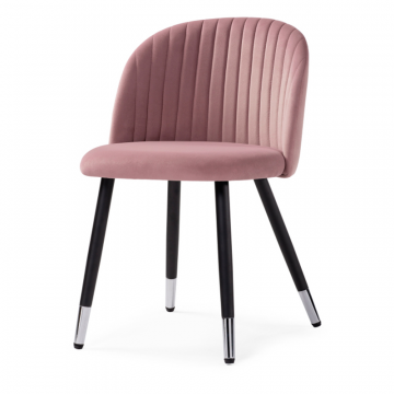 Стул на металлокаркасе Gabi light purple / black