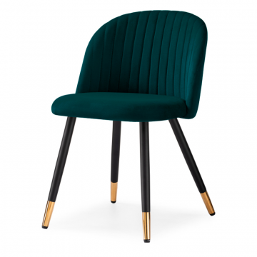 Стул на металлокаркасе Gabi green / black