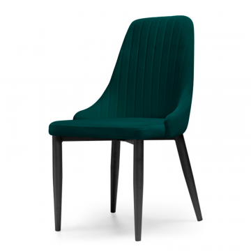 Стул на металлокаркасе Kora green / black