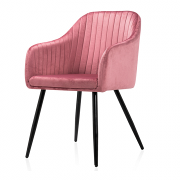 Стул на металлокаркасе Slam dark pink