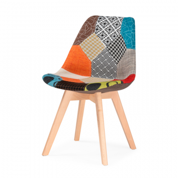 Деревянный стул Mille fabric multicolor