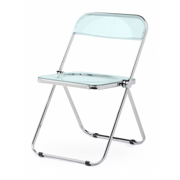 Пластиковый стул Fold складной clear gray-blue