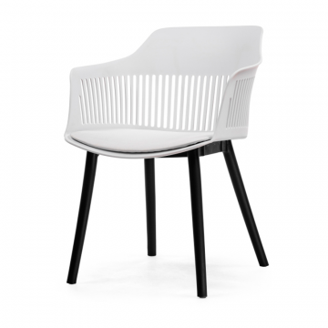 Пластиковый стул Crocs white / black