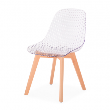 Пластиковый стул Vart clear / wood