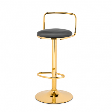 Полубарный стул Lusia dark gray / gold