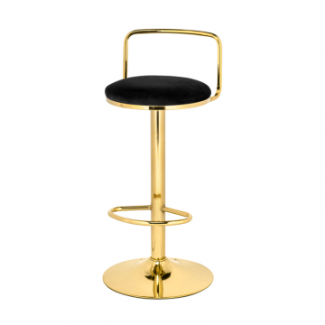 Полубарный стул Lusia black / gold